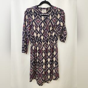 Holding Horses Ikat Print Button Front Dress – Size 4